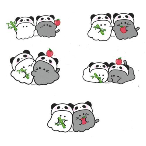 Obakenu Sticker Pack (Panda)