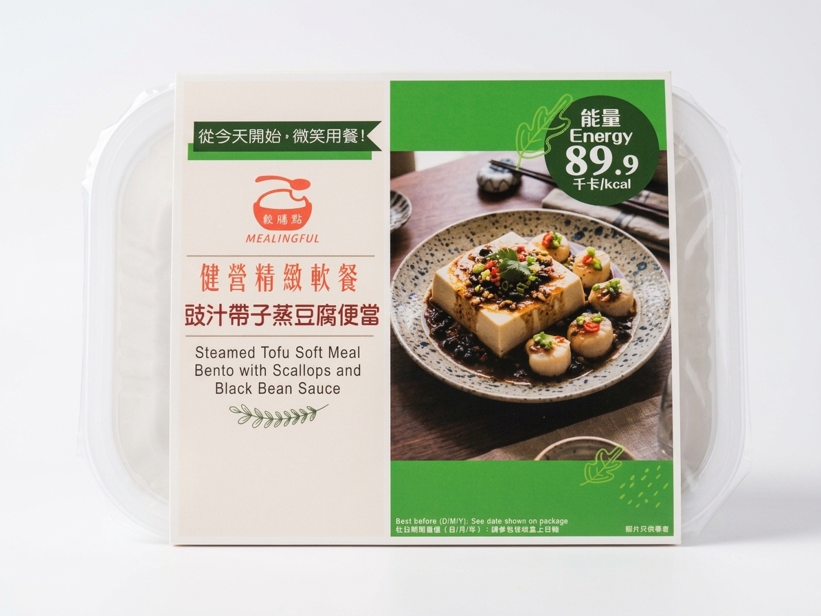豉汁帶子蒸豆腐 軟餐便當