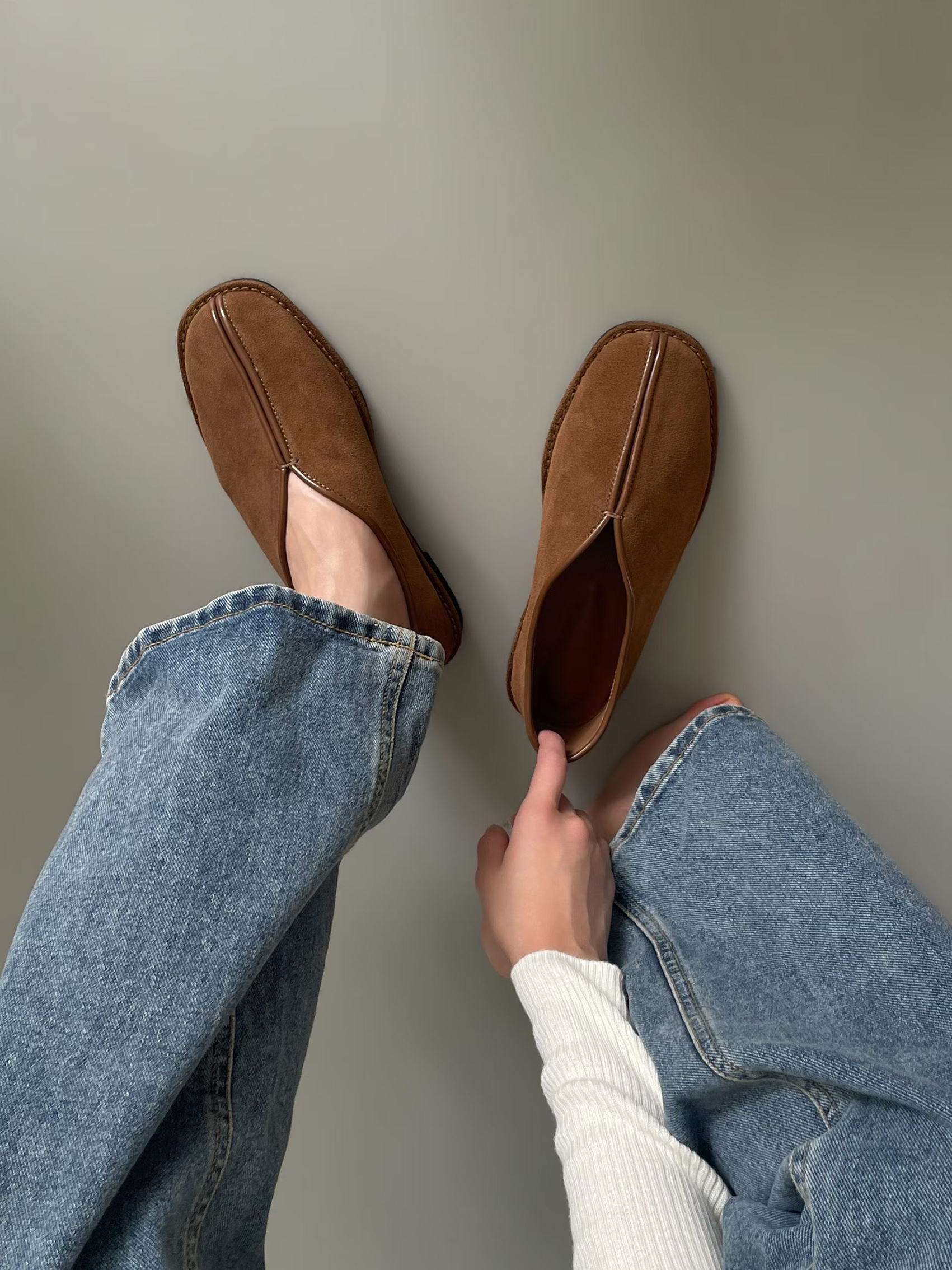 🍂 2026 AW 磨砂真皮MULE 🍂