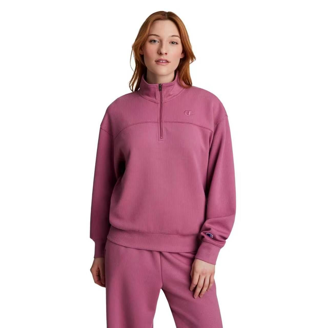 【預購】Champion N092604 女裝半拉鏈長袖上衣