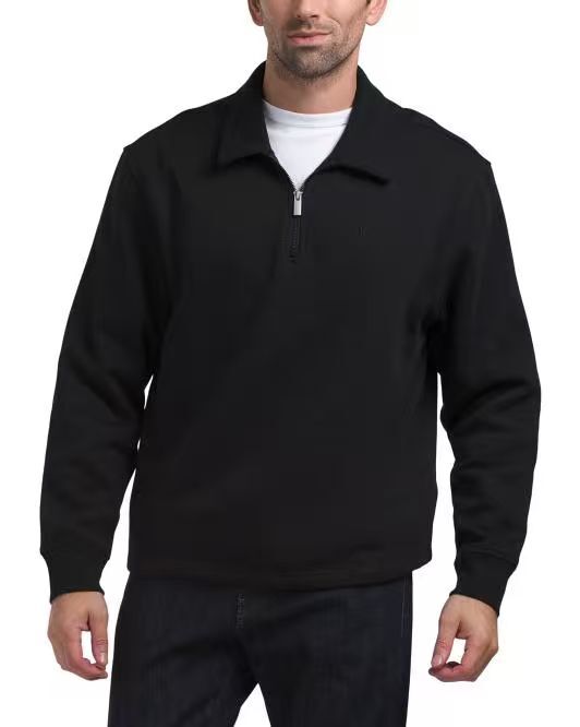【預購】CALVIN KLEIN N092606 男裝長袖polo上衣 (黑色)