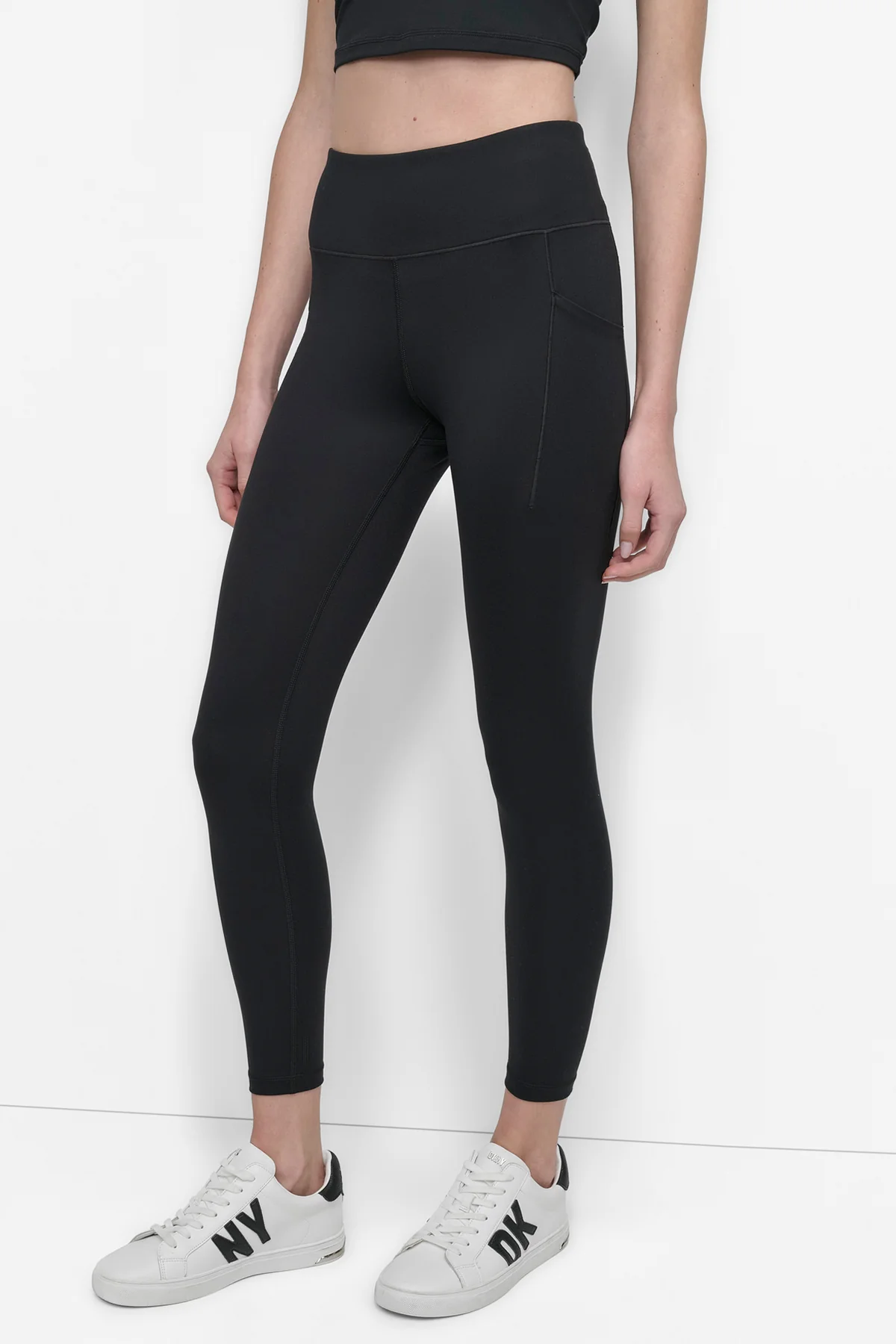 【預購】DKNY SPORT N092613 女裝高腰緊身褲 (黑色)