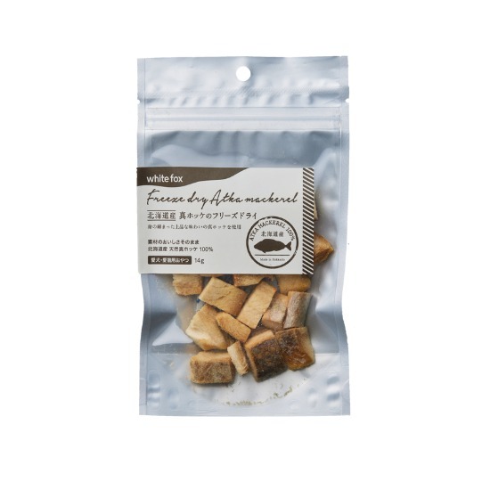 【White Fox】Freeze-dried Atka mackerel from Hokkaido (for dogs and cats)