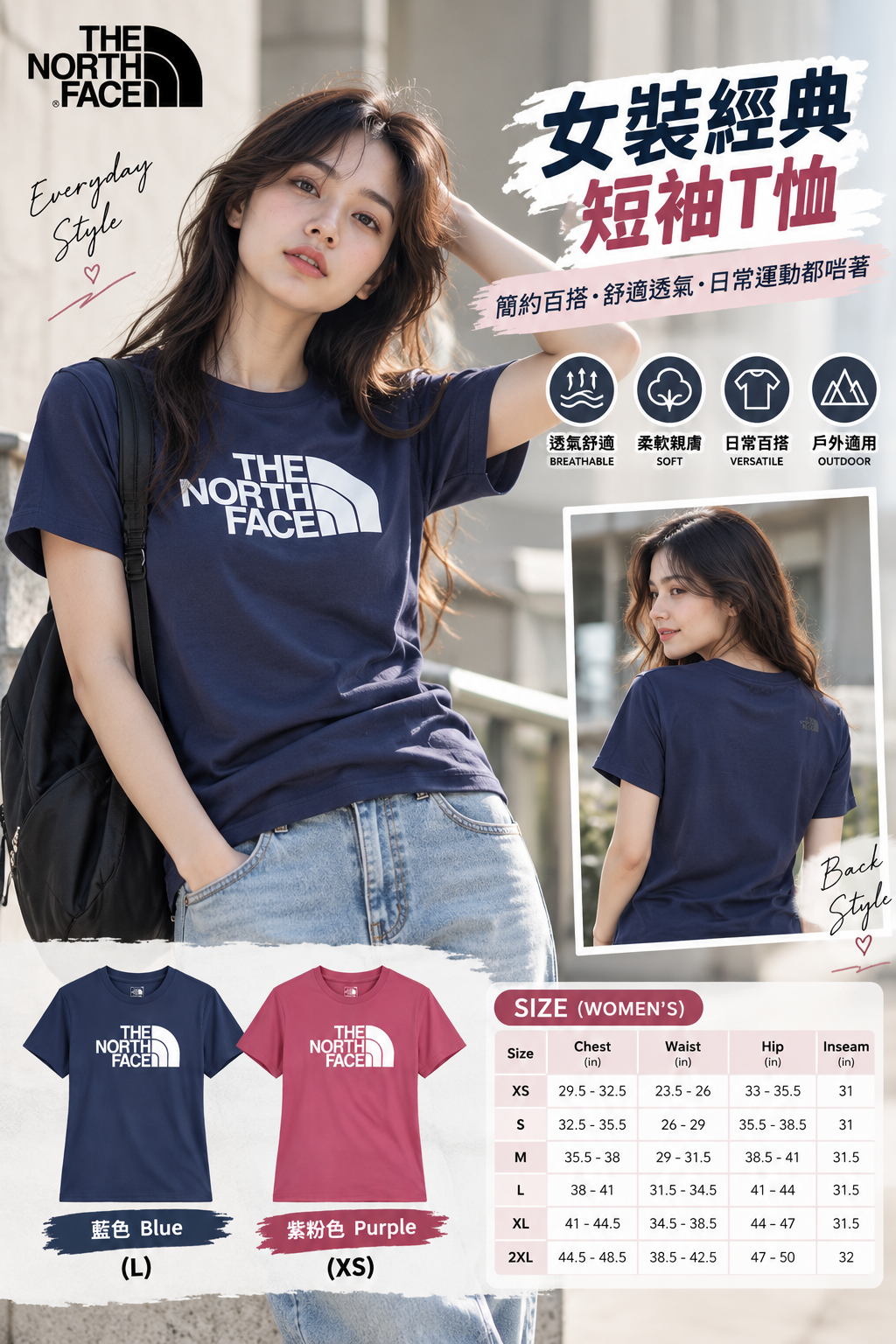 【預購】The North Face N092617 Evolution 女裝短袖上衣