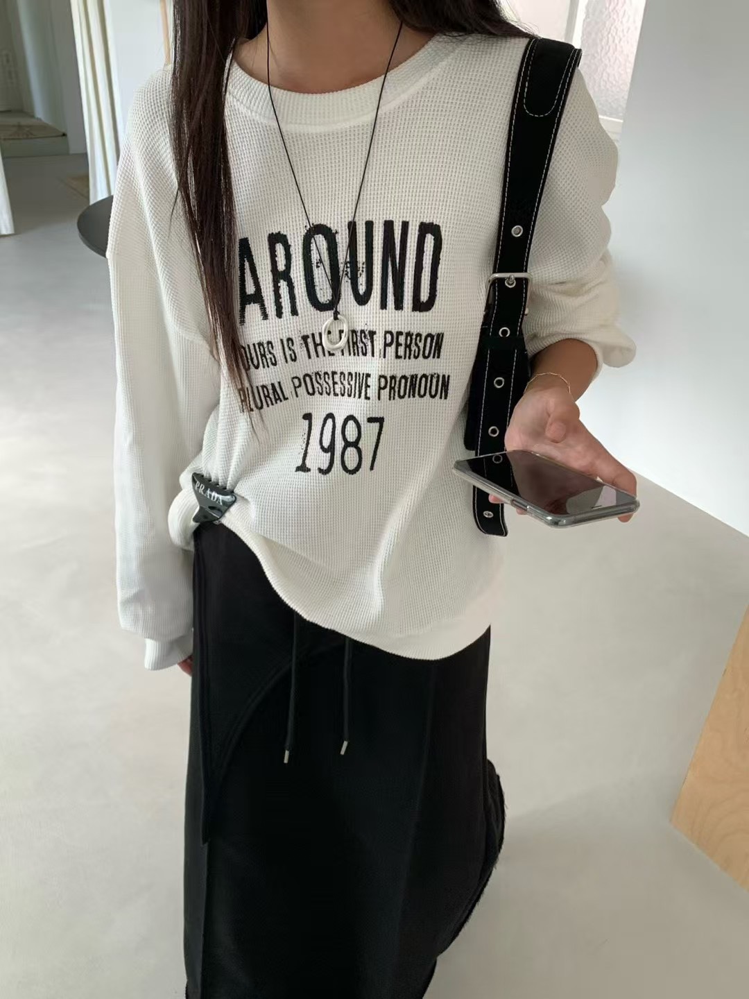 1987壓紋長袖t