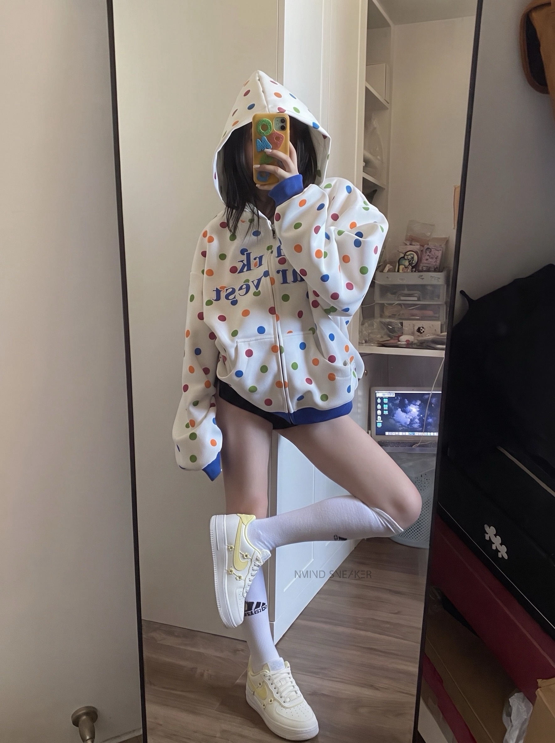 <小奶油奶黃呼呼☀️>NIKE AIR FORCE 1 '07 AF1 奶黃 小黃花 白黃