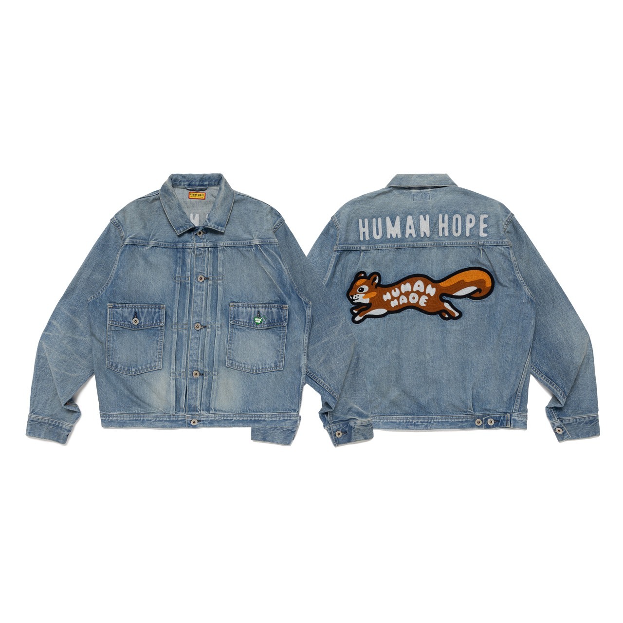 『即將到貨』2026AW HUMAN MADE HUMAN HOPE DENIM WORK JACKET BTS J-HOPE 松鼠 丹寧外套 XX31JK002