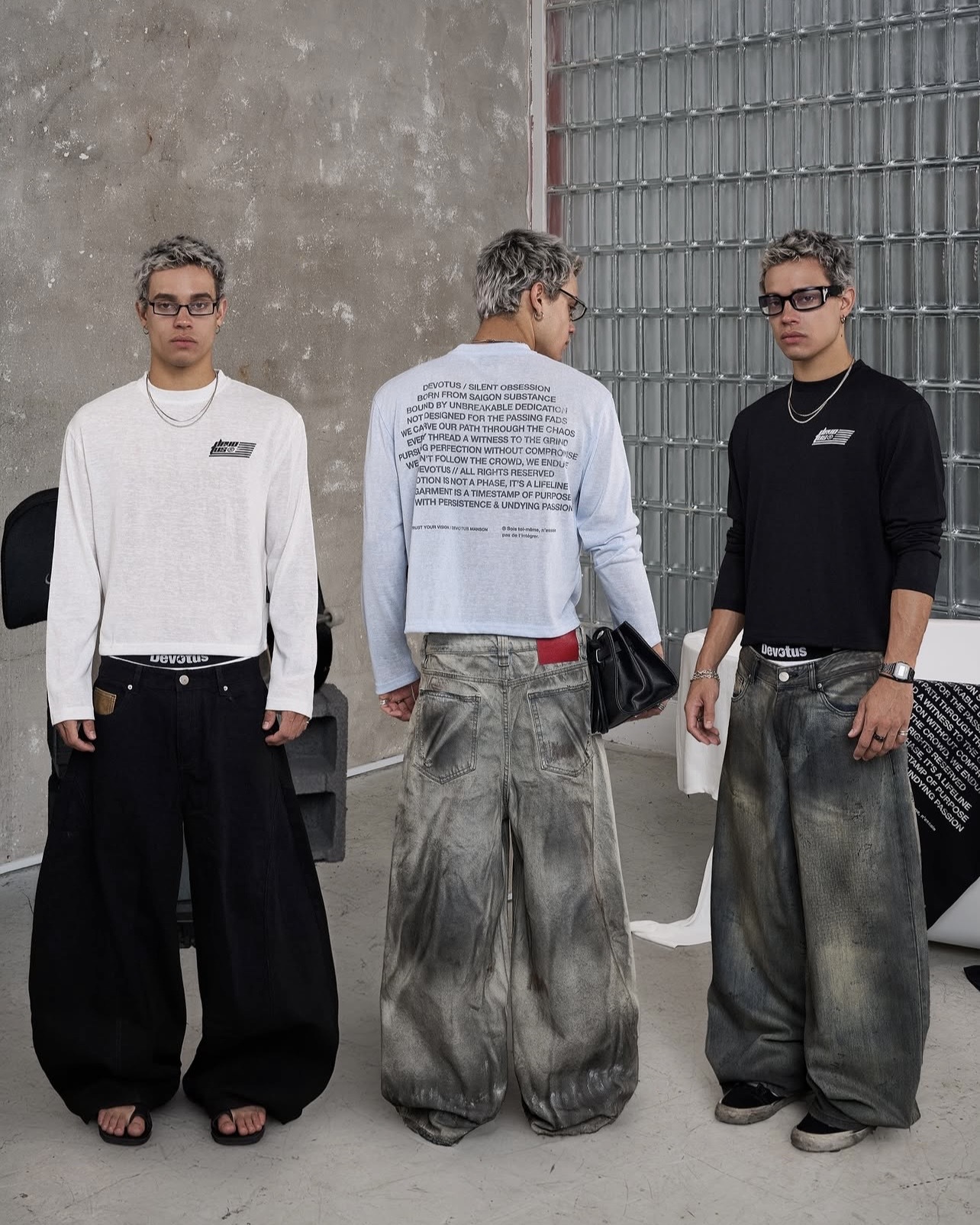 越南 Devotus Force Longsleeve 滿版 字體 背面 印花 長袖 三色