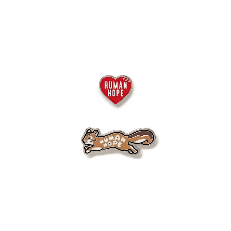 『即將到貨』2026AW  HUMAN MADE HUMAN HOPE PINS BTS J-HOPE 愛心 松鼠 別針 XX31GD003