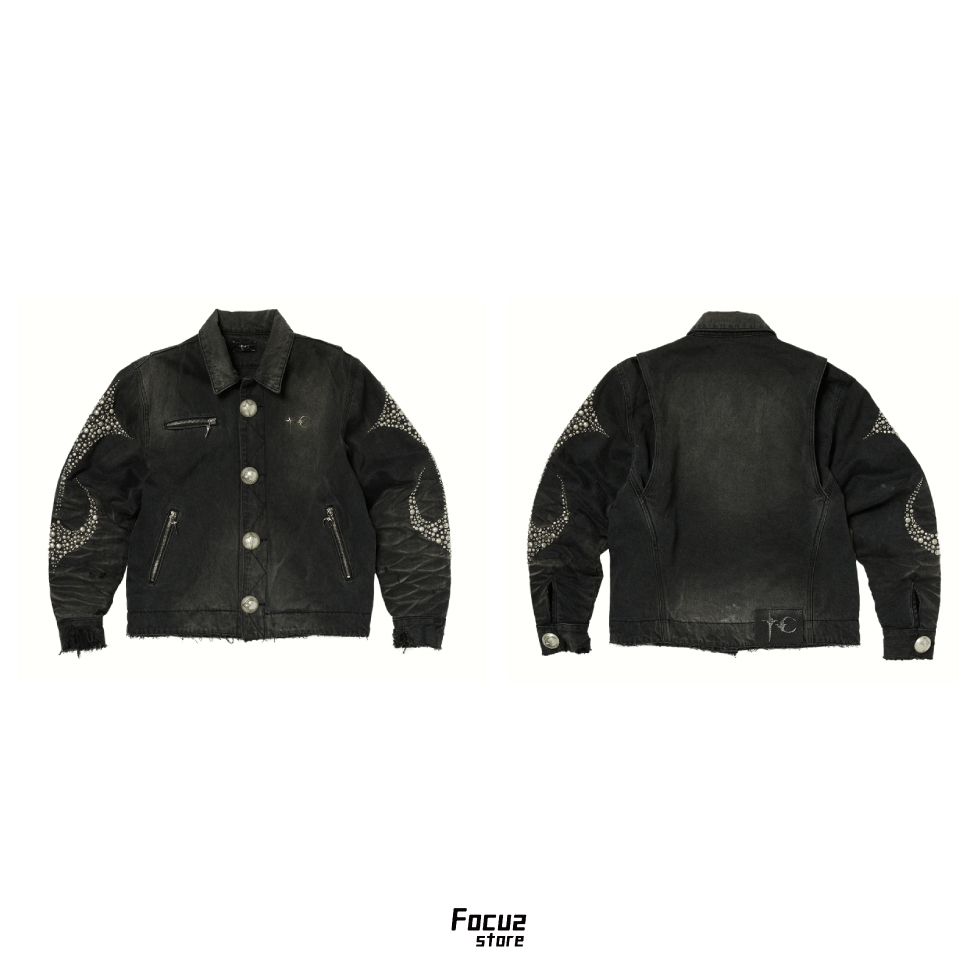 【Focus Store】現貨 Thug Club Iron Steel Focus Denim Jacket "Black" 牛仔外套 黑色