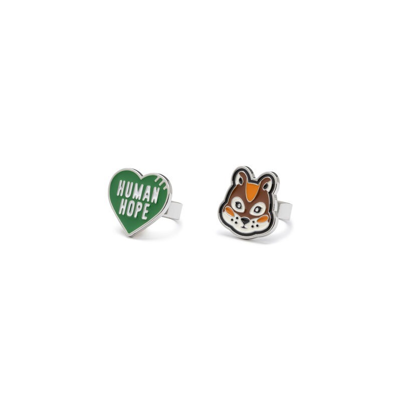 『即將到貨』2026AW HUMAN MADE HUMAN HOPE RING SET BTS J-HOPE 愛心 松鼠 戒指  XX31GD007
