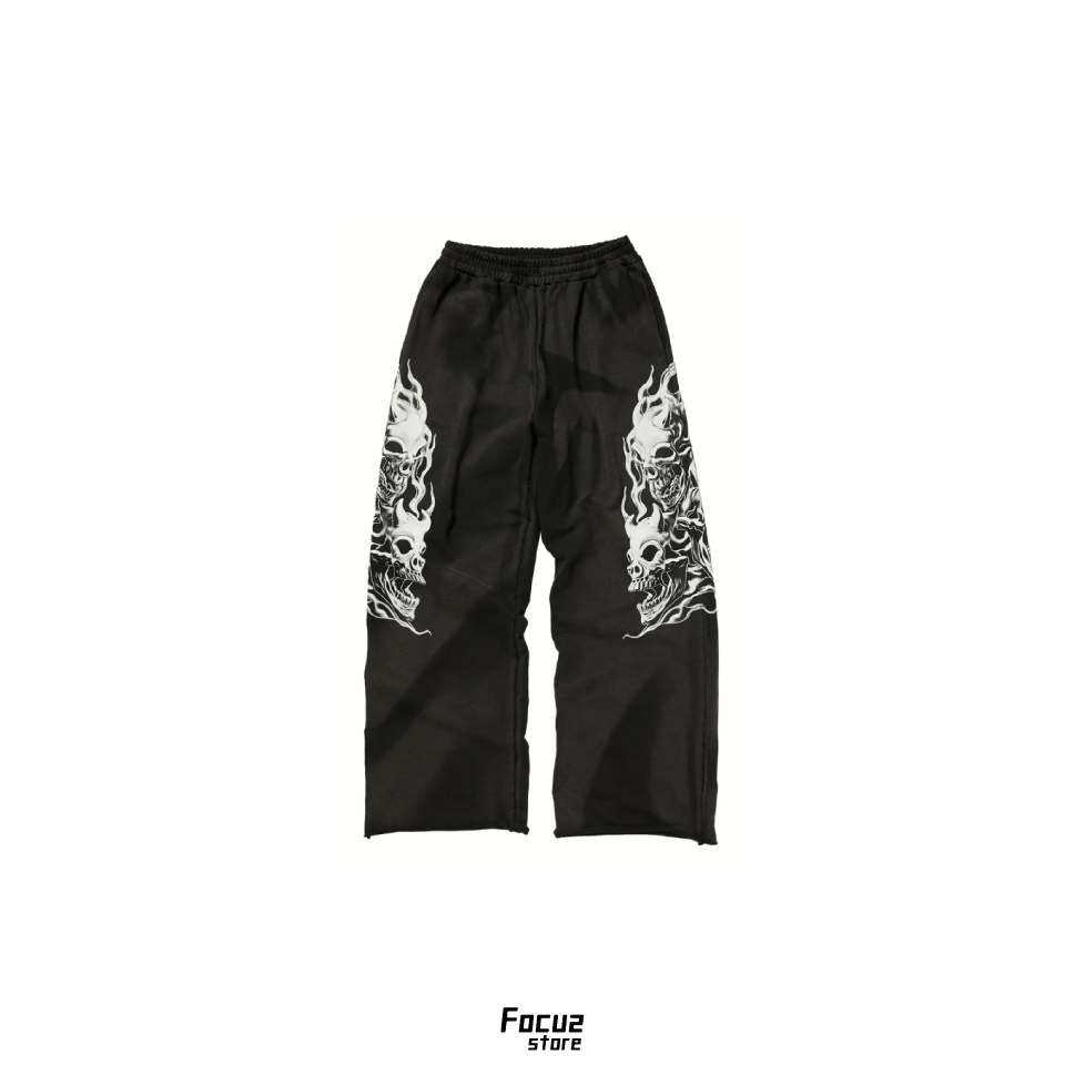 【Focus Store】現貨 Thug Club FW26 Six Riding Skull Sweatpants "Black" 黑色 棉褲