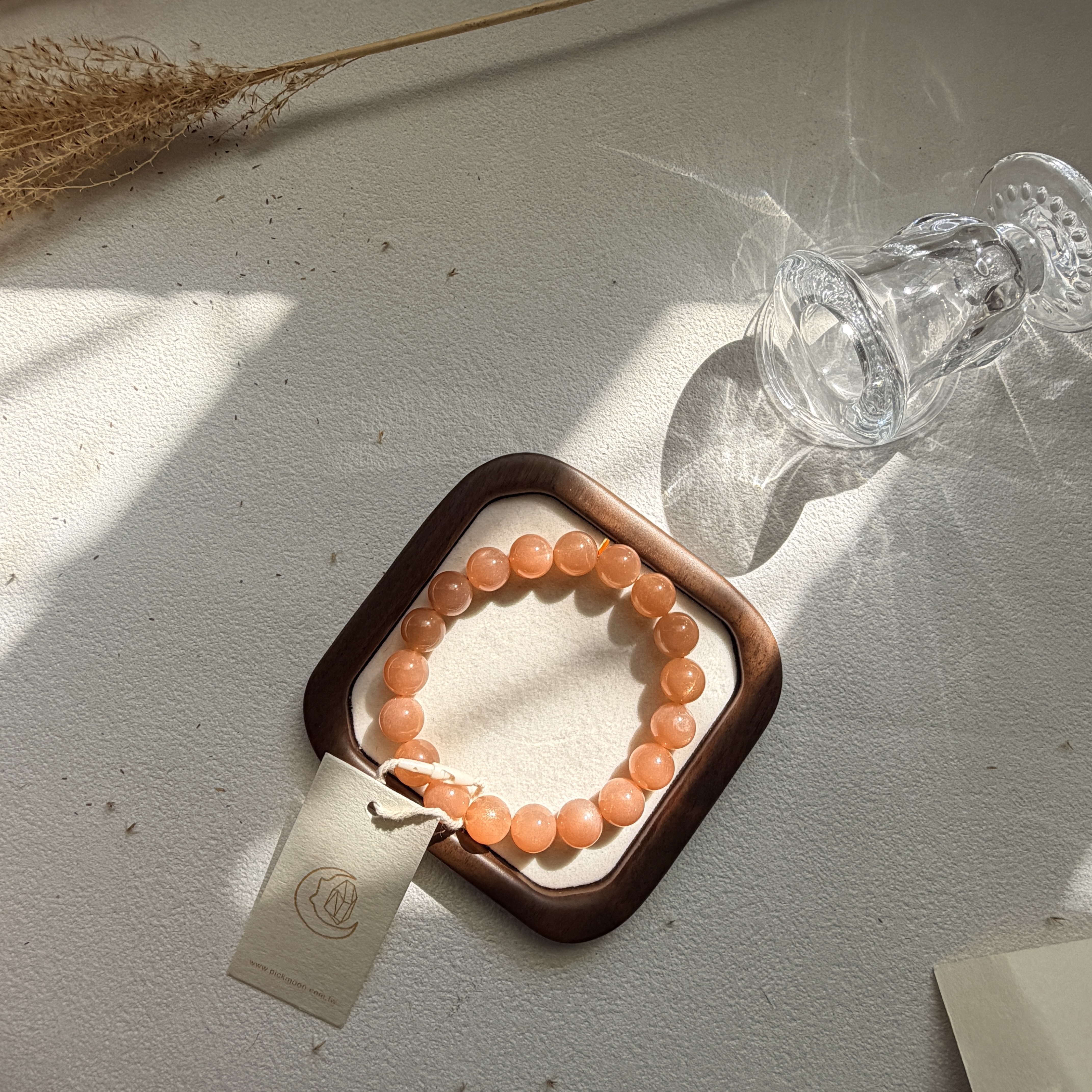 高品 金沙 明顯 橙月光手鍊 ｜穩定情緒·好人緣·增添活力·臍輪