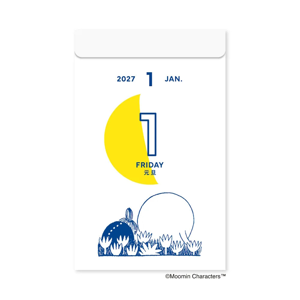 2027 Moomin 嚕嚕米 月相日曆｜曆生活 日本