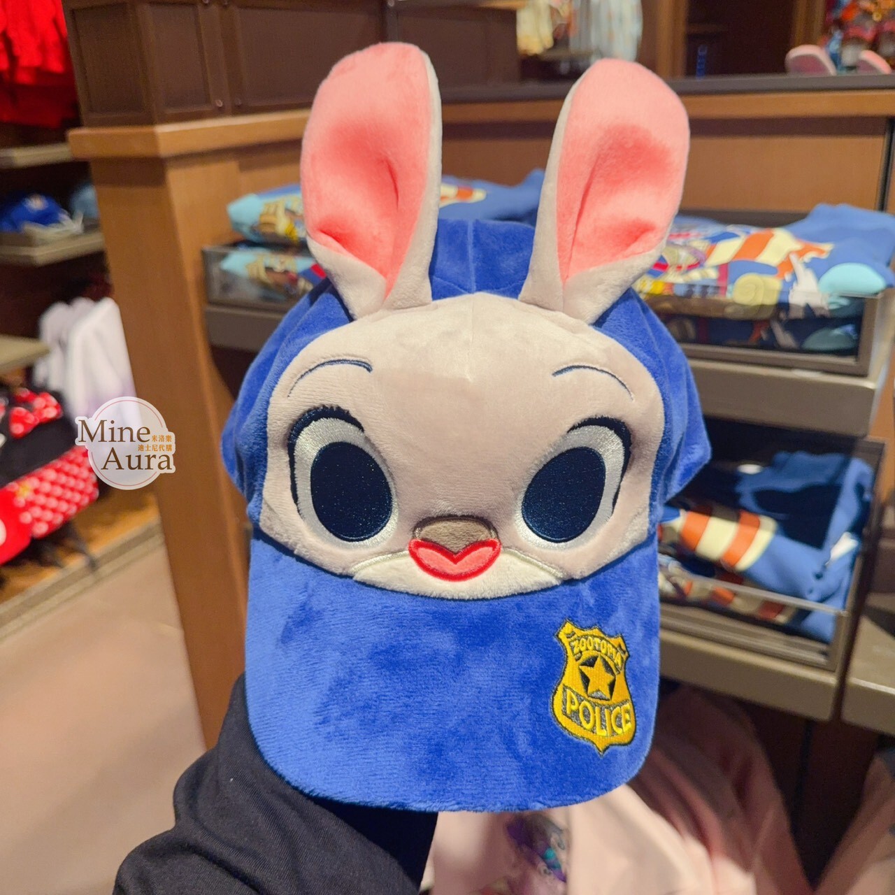 哈茱蒂 Judy 兔 絨毛 立體耳朵 造型 棒球帽 帽子 動物方城市 Zootopia -上海迪士尼樂園