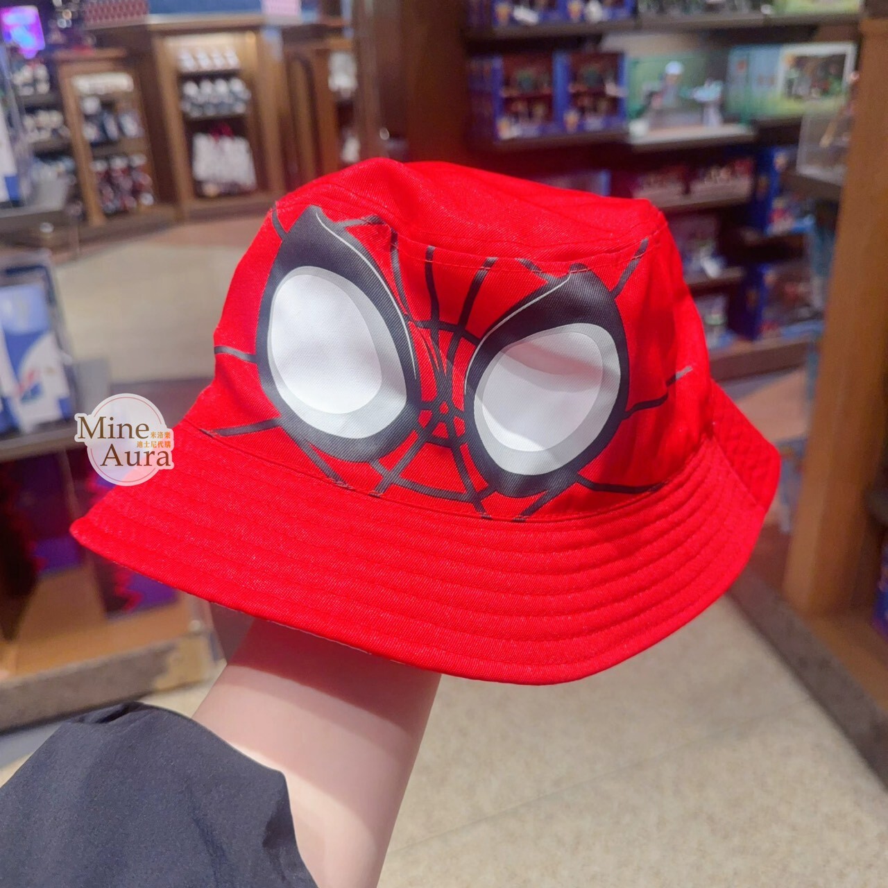 蜘蛛人 Spider-Man 眼睛圖案 兒童 漁夫帽 帽子 漫威 Marvel -上海迪士尼樂園