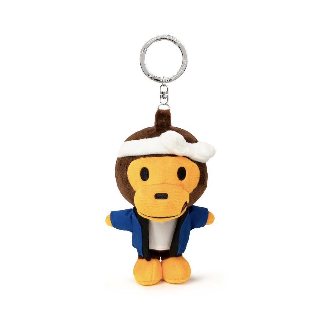 -(C014)-A BATHING APE BABY MILO RAMEN BOSS PLUSH DOLL KEYCHAIN 拉麵 師傅 鑰匙圈 -W4600XXR