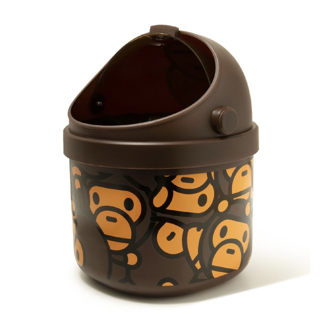 A BATHING APE BABY MILO MINI RUBBISH BIN 滿版圖案 桌上型 迷你 垃圾桶-W4624XXR