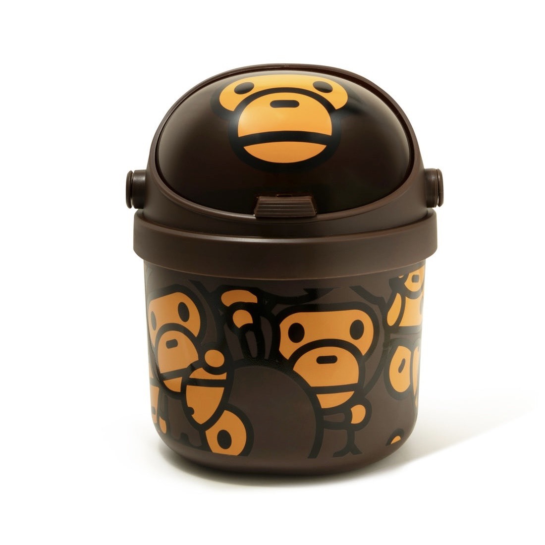 A BATHING APE BABY MILO MINI RUBBISH BIN 滿版圖案 桌上型 迷你 垃圾桶-W4624XXR
