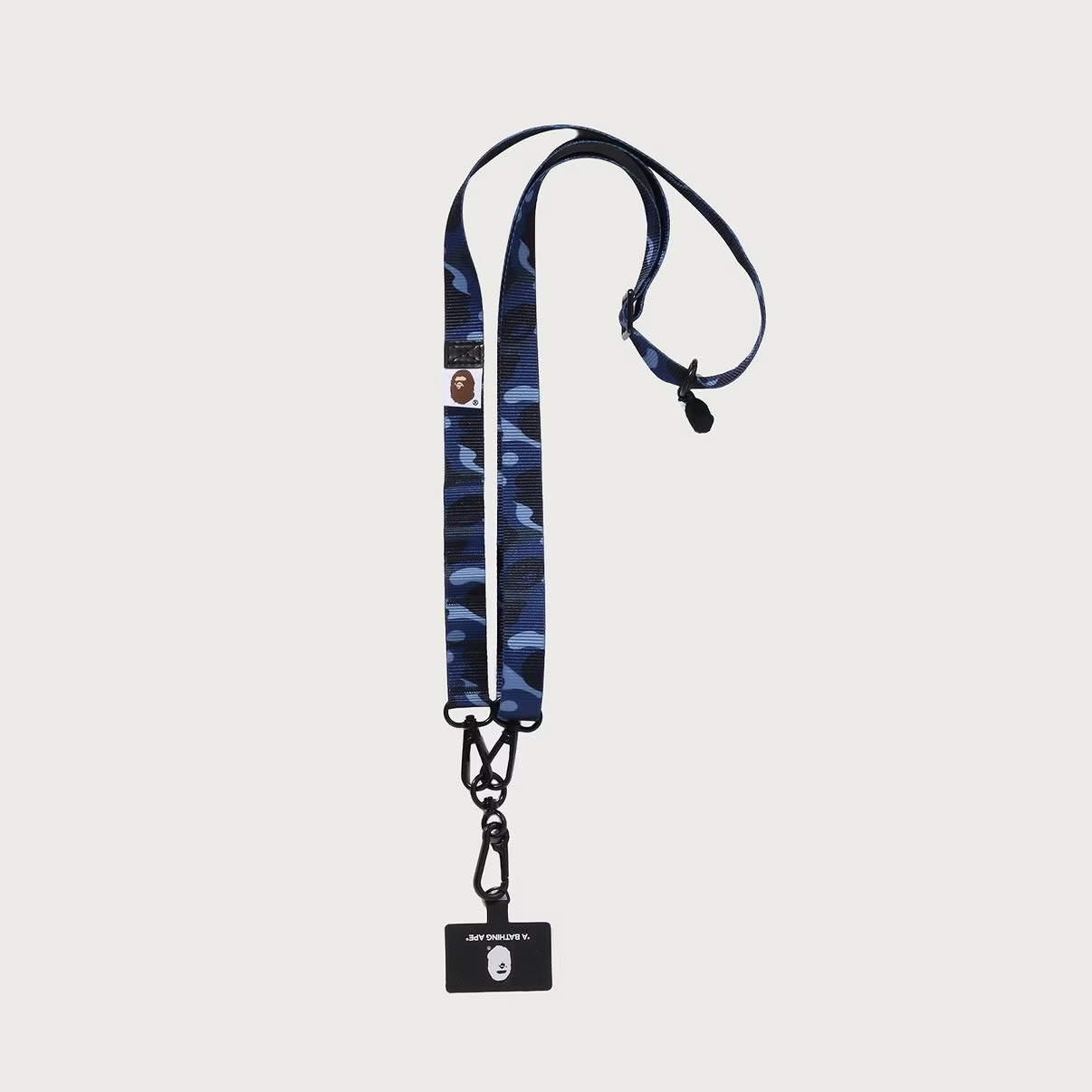-(C014)-A BATHING APE BAPE COLOR CAMO SMARTPHONE SHOULDER STRAP MOBILE 手機掛繩 黑色/深藍/紫色-1M70182025