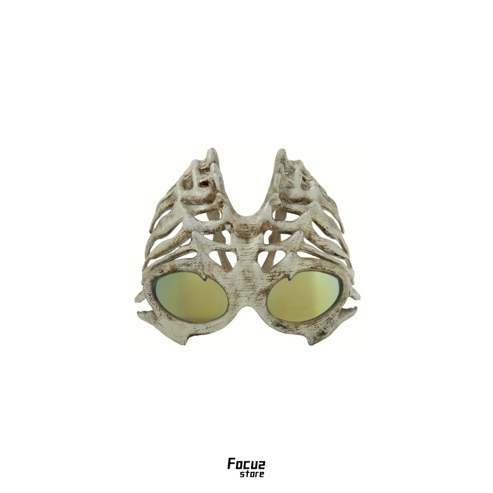 【Focus Store】現貨 Thug Club FW26 Bone Half Mask "White" 鏡片面具 白色