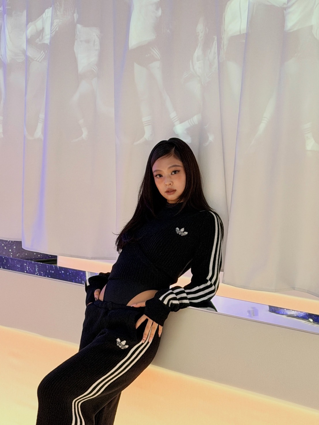 adidas Originals by JENNIE 限定聯名款 針織長袖開襟衫