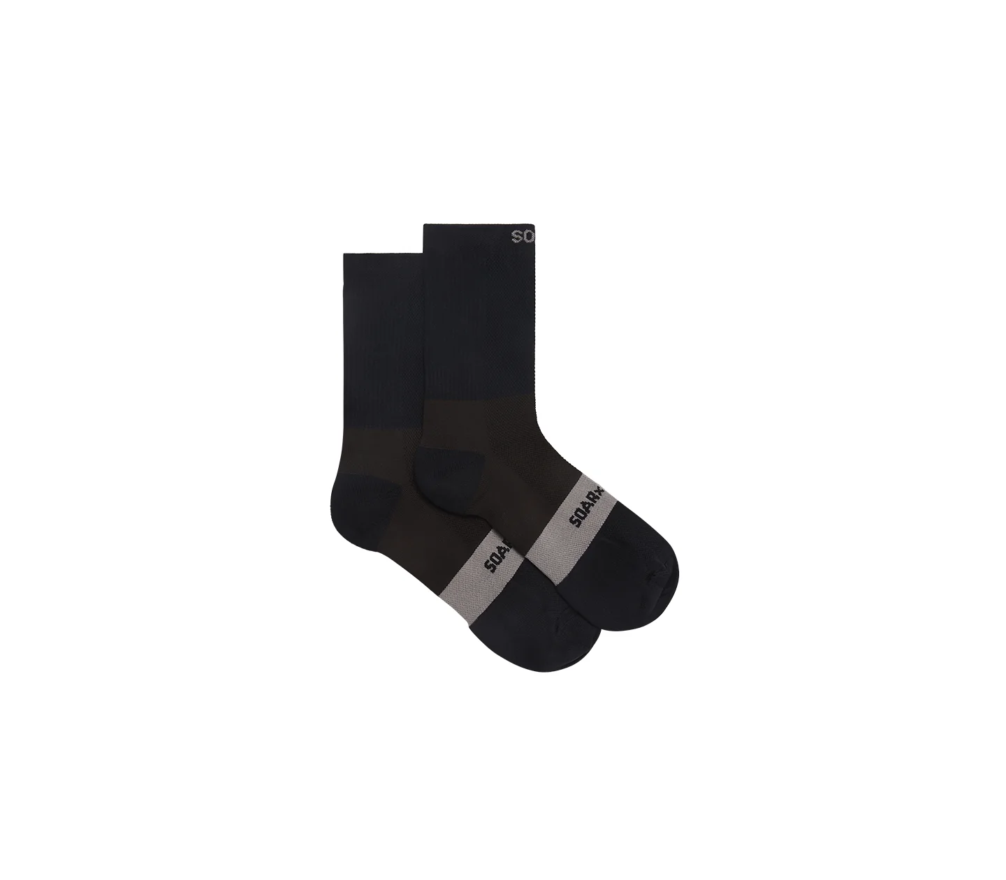Soar Running｜Core Crew  Sock "Black"