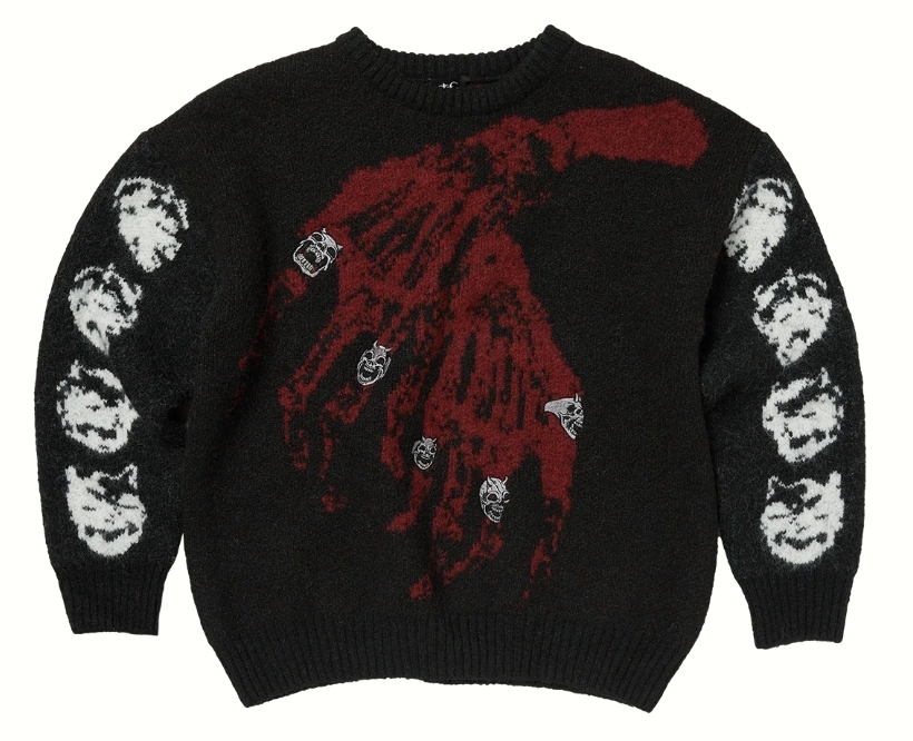 【Focus Store】現貨 Thug Club FW26 Bone Cross Knit Sweater 毛衣 兩色
