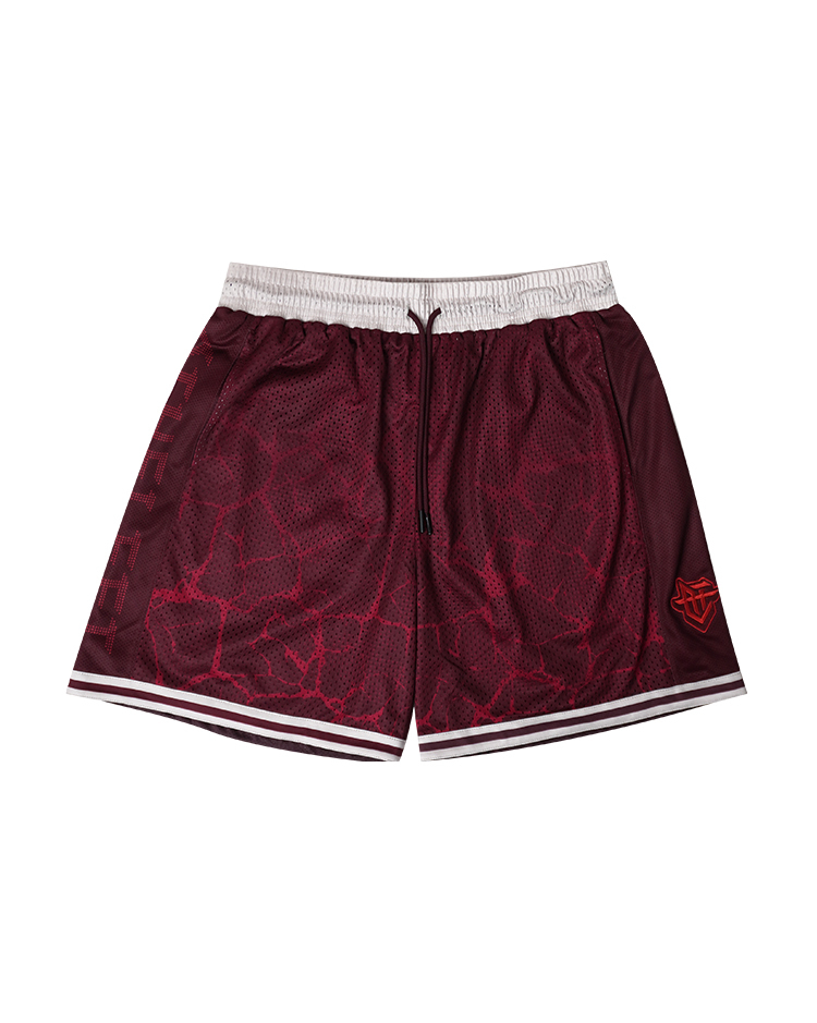 VOYAGE BSK Shorts / 啟航籃球褲 勳章紅