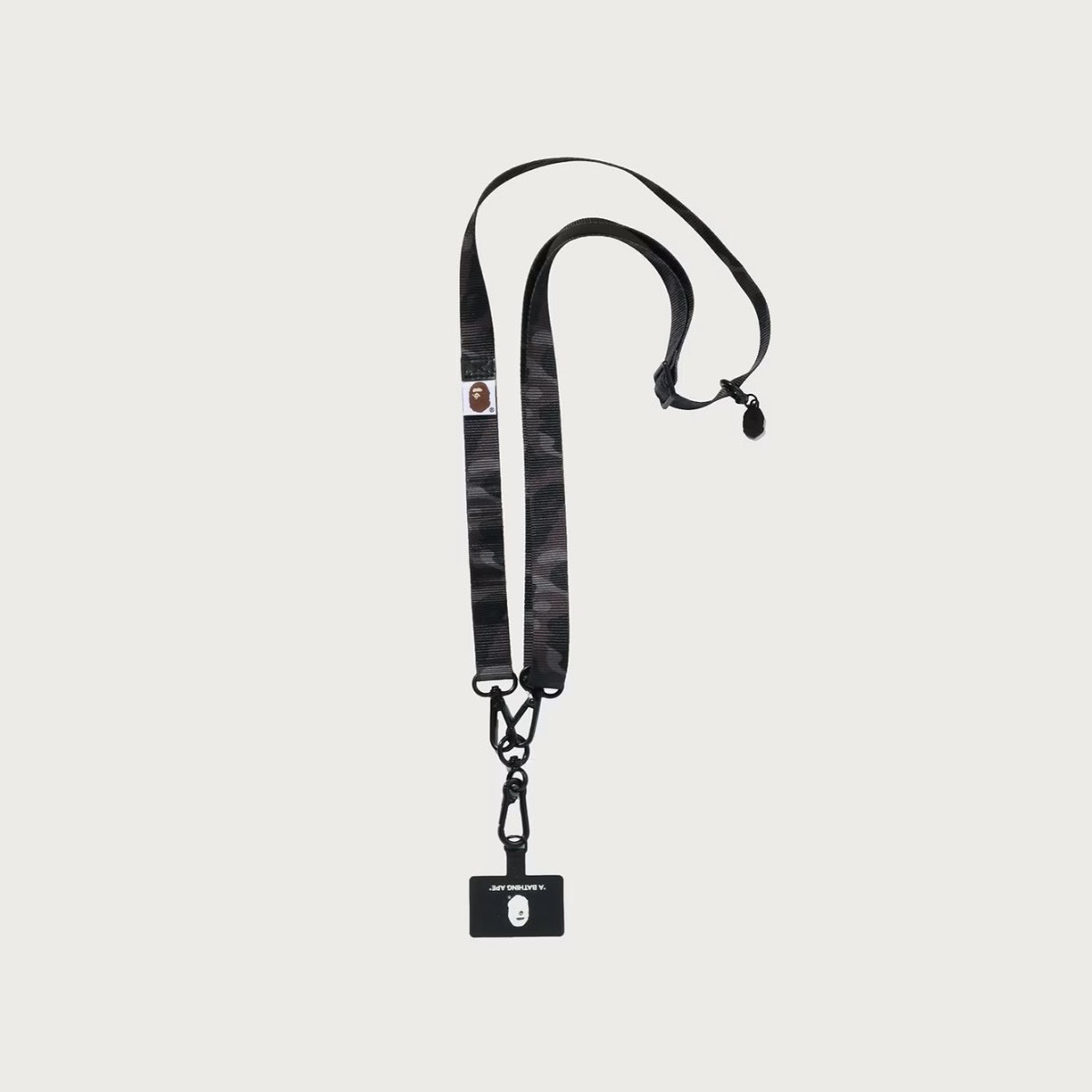 -(C014)-A BATHING APE BAPE COLOR CAMO SMARTPHONE SHOULDER STRAP MOBILE 手機掛繩 黑色/深藍/紫色-1M70182025