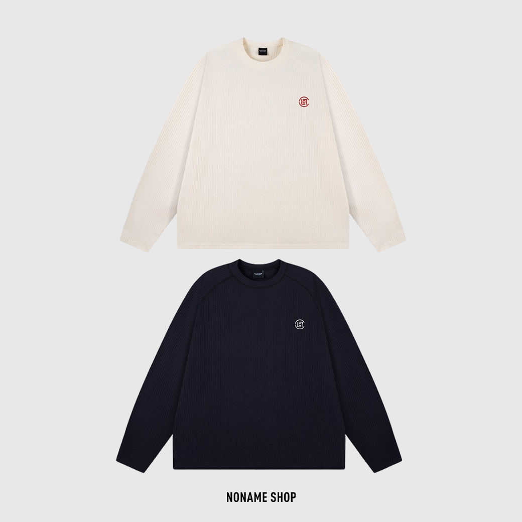 CLOT X CLOTTEE 華夫格 刺繡 LOGO 素面 長袖 兩色 (男款)