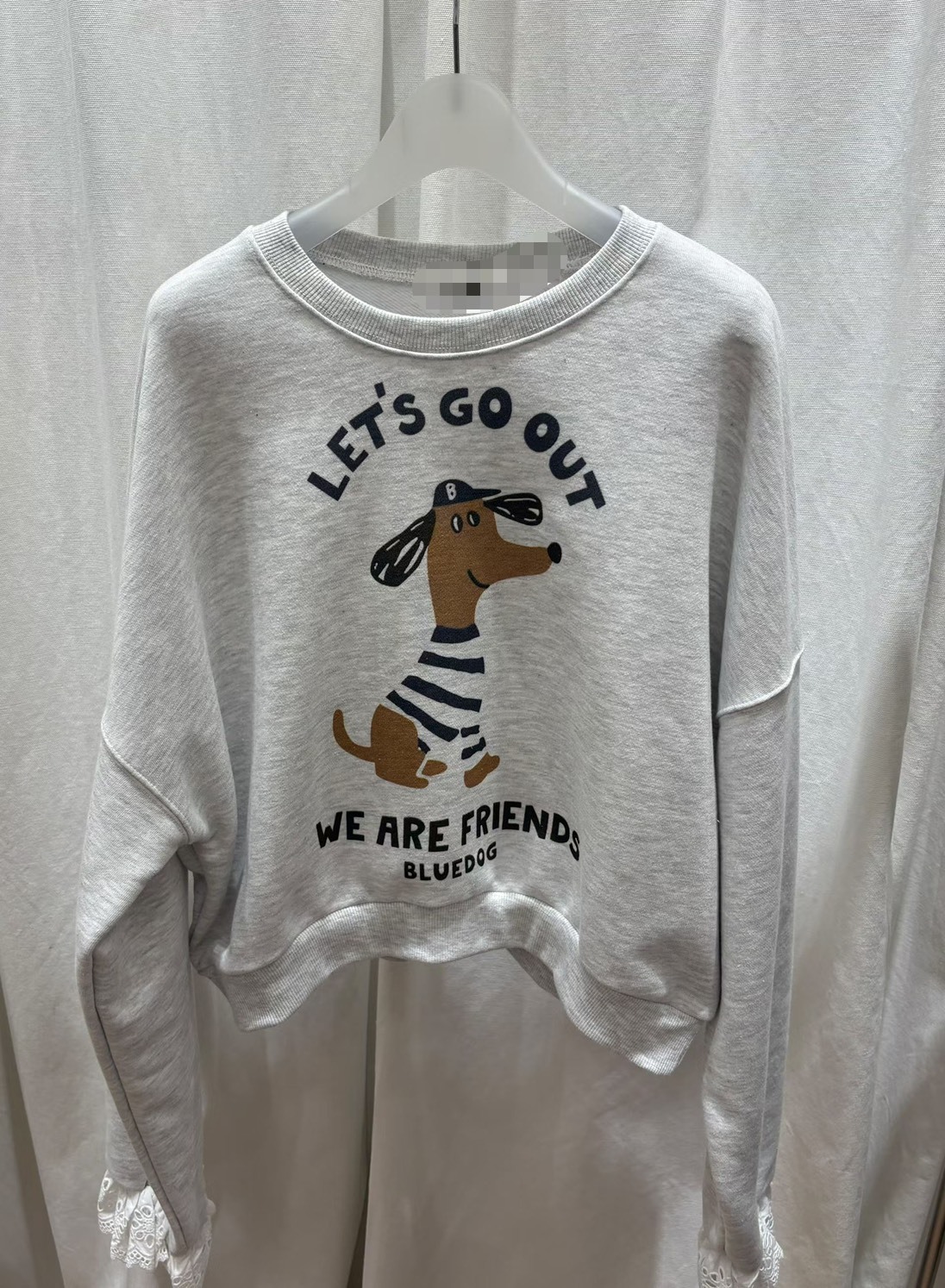 條紋衣服狗狗蕾絲袖口衛衣