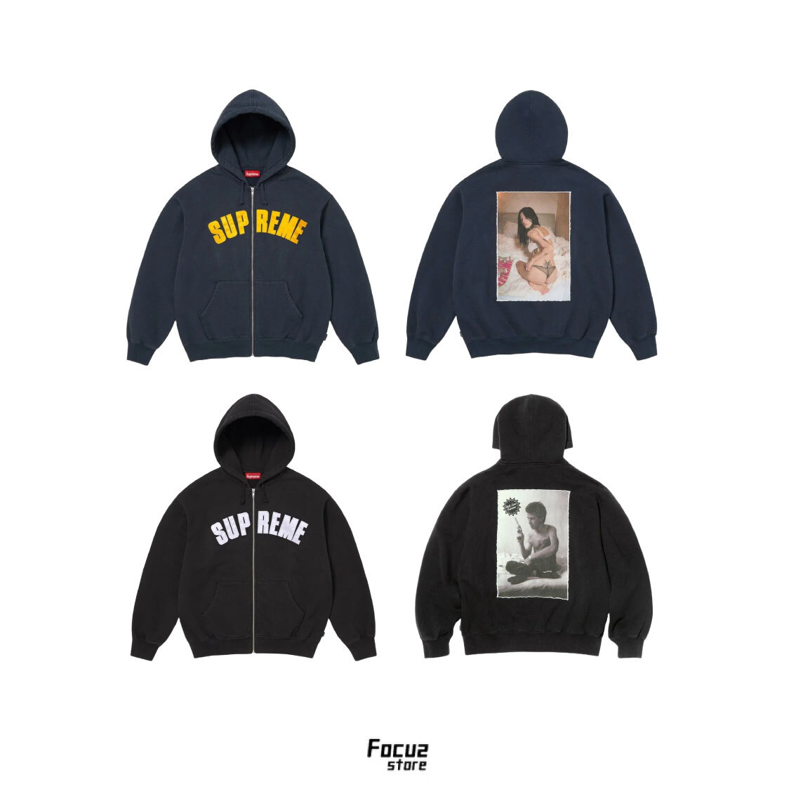 【Focus Store】現貨 Supreme FW26 Week3 Larry Clark Zip Up Hooded Sweatshirt 連帽外套 兩色