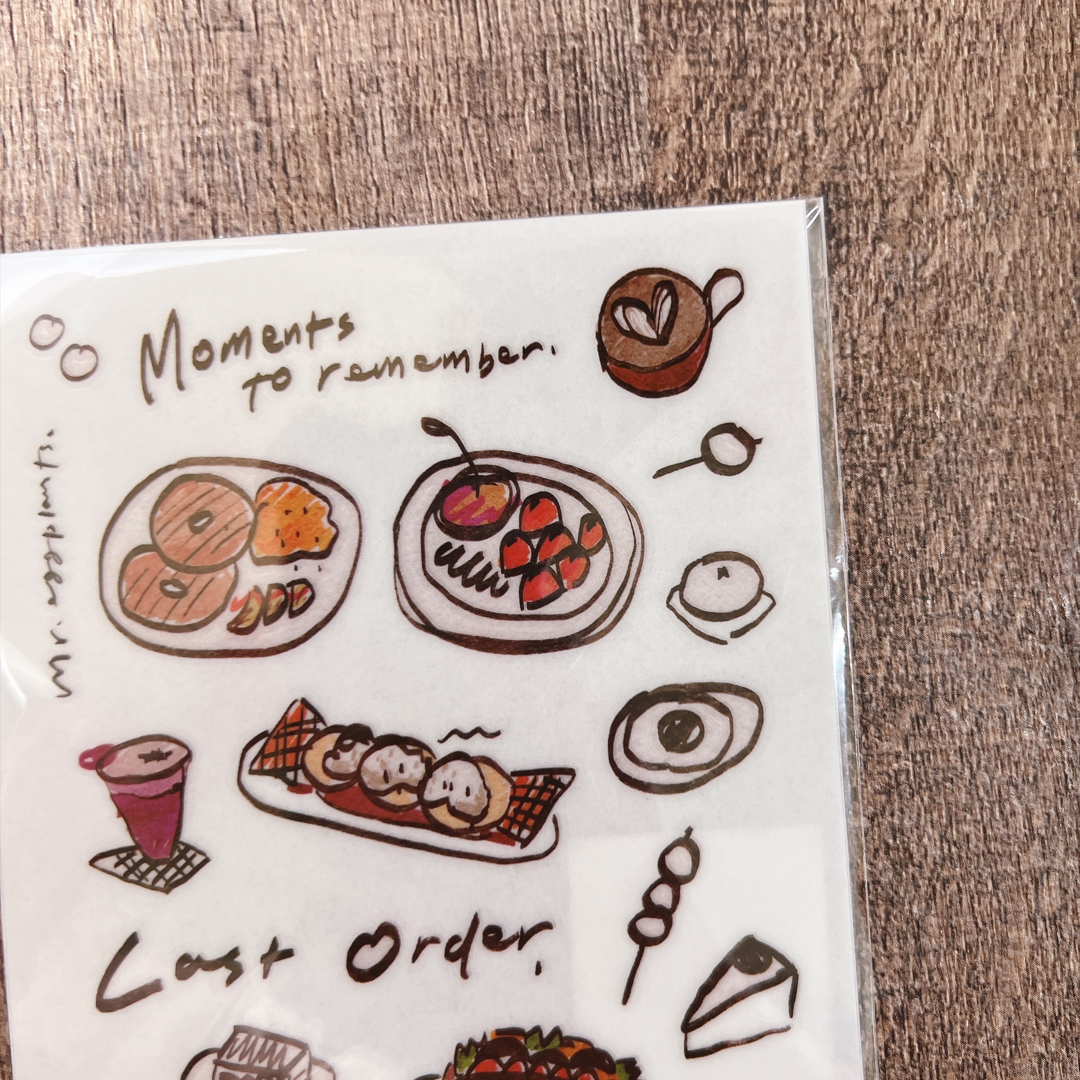 茄子先生｜點餐 轉印貼紙