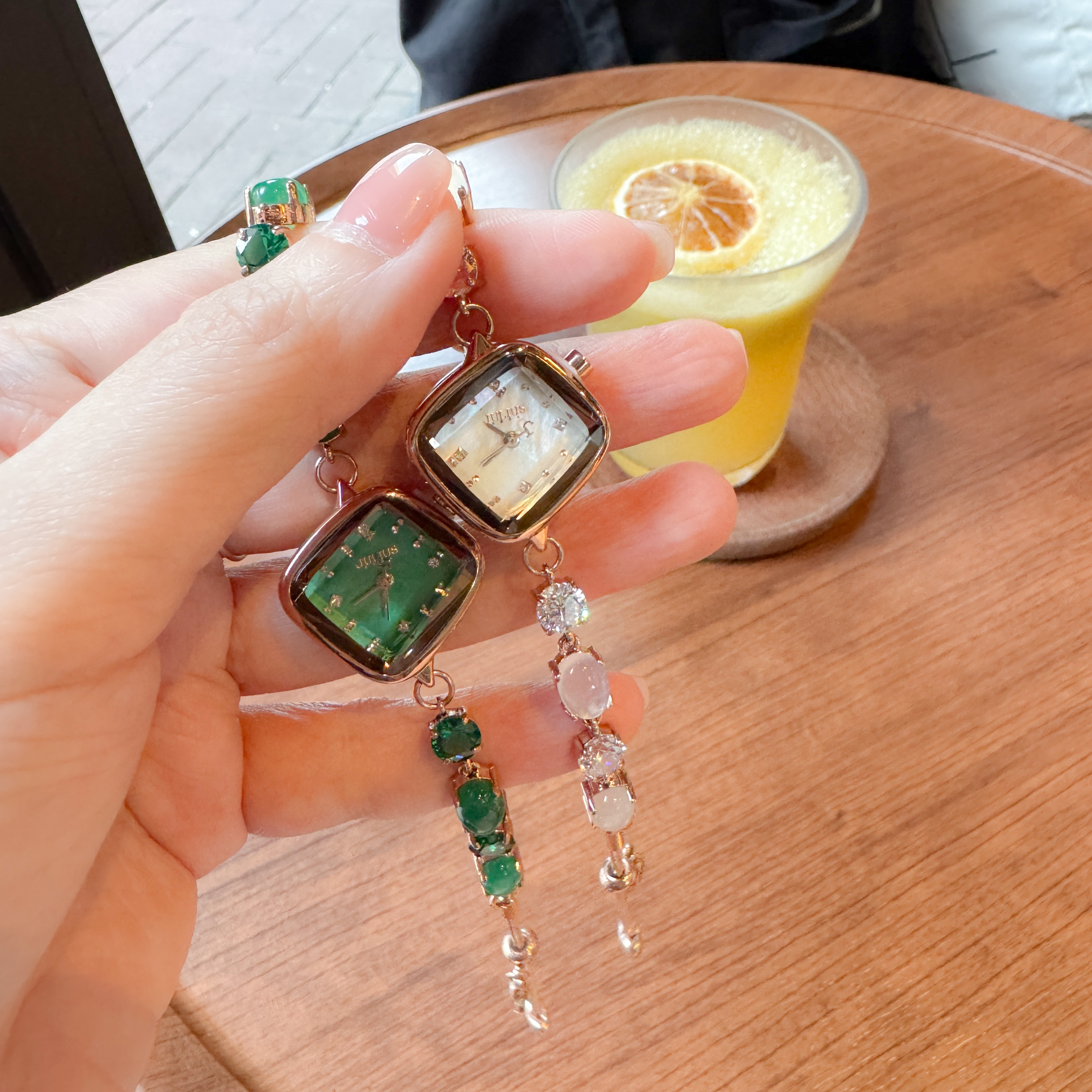 幾何寶石手鍊錶