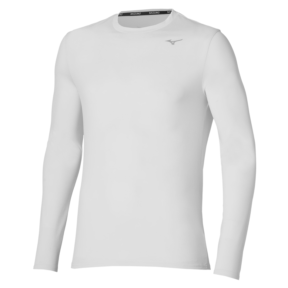 MIZUNO CORE IMPULSE LONG SLEEVE T-SHIRT 男裝 長袖運動衫 淺灰色