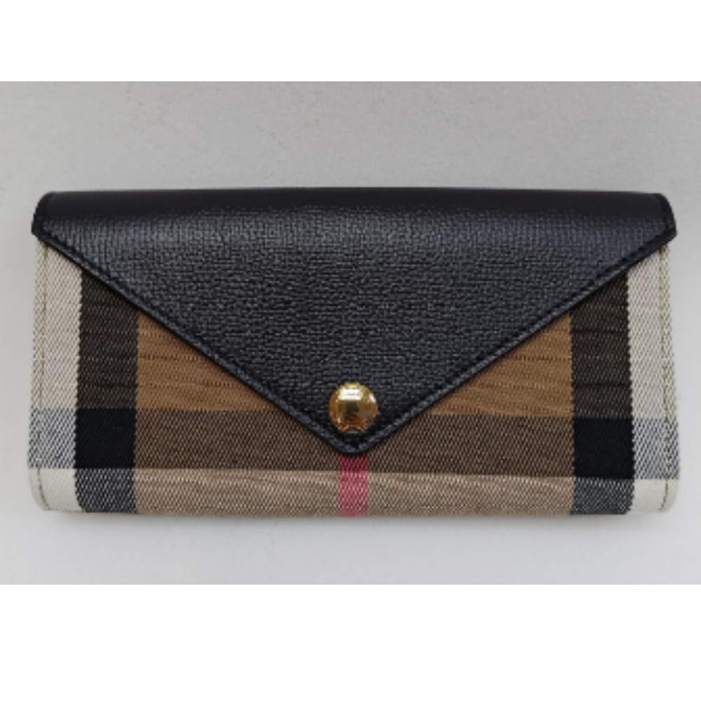 HOT-CCG0926-004 Burberry 黑色長銀包 (A4)