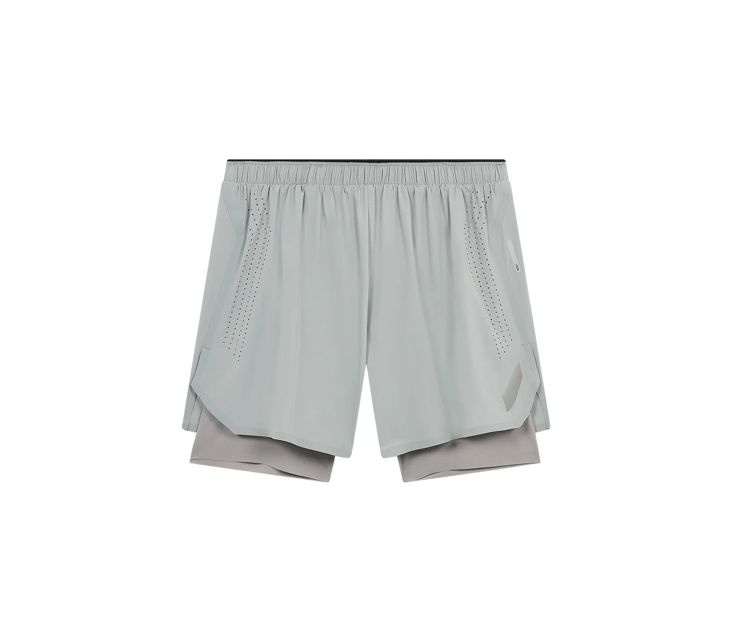 Soar Running｜Dual Run Shorts "Silver Grey/Warm Grey"