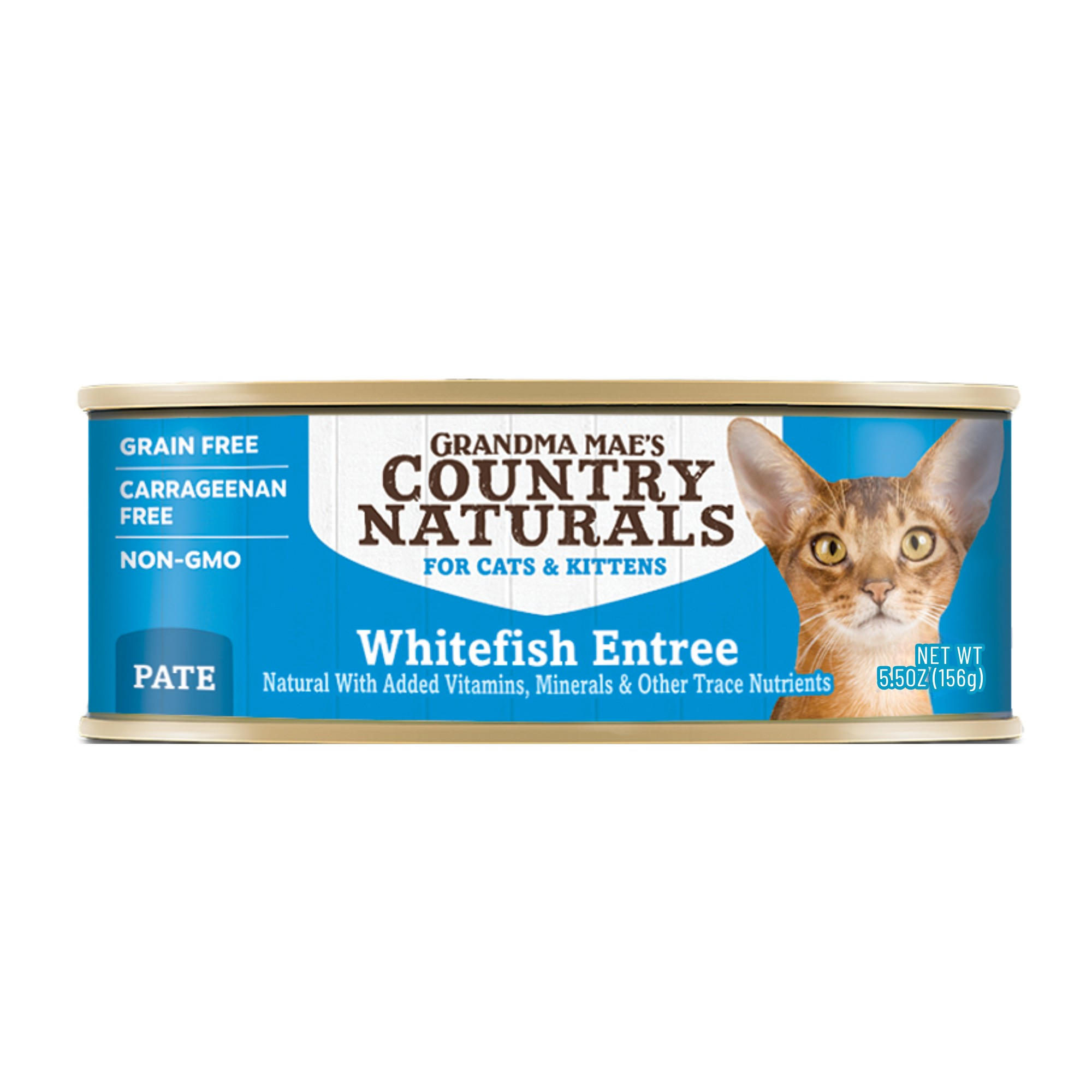 Country Naturals – 無穀物主食肉泥罐 - 深海魚配方 White Fish Entrée (藍) 156g