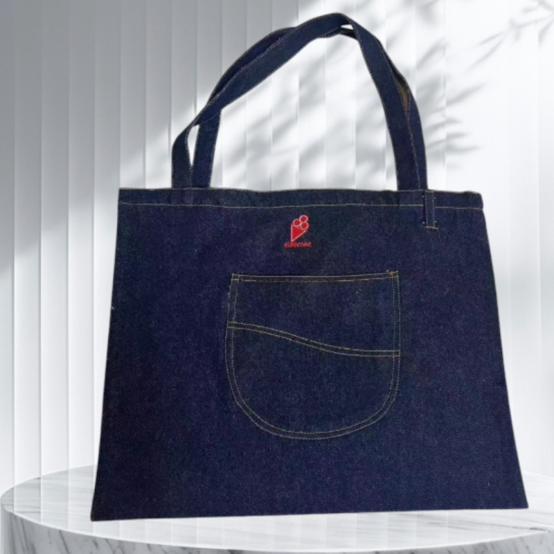 HOT-CCG0926-293 SUNVDAE刺繡牛仔手提包1個 (C93)