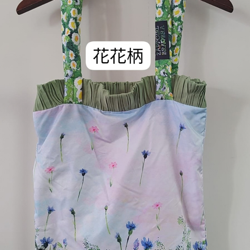 HOT-CCG0926-317 Pleatbagnew2023size17x15花花柄 (C117)