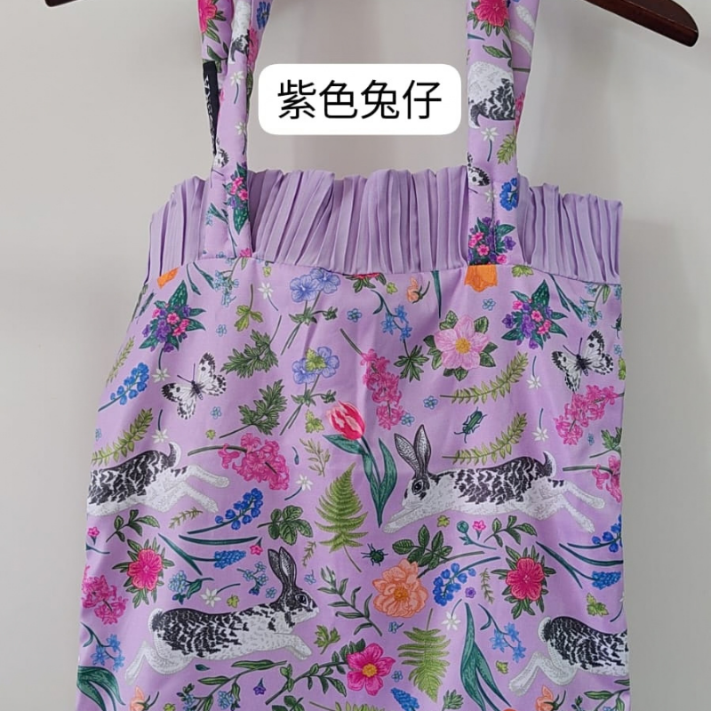 HOT-CCG0926-321 Pleatbagnew2023size17x15紫色兔仔 (C121)