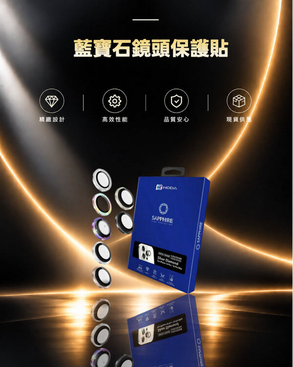 藍寶石鏡頭保護貼 iPhone 16 Pro / 16 Pro Max (3顆/組) | HODA®