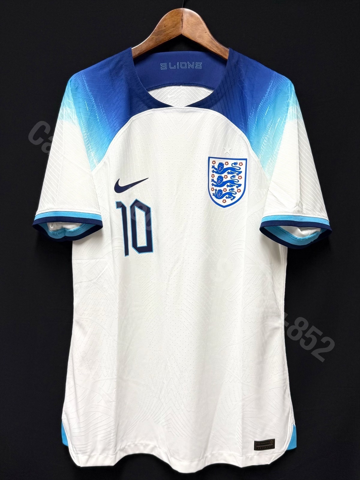 (Player Issue) England 2022-2023 Nike Home Player Issue Shirt #10 BELLINGHAM