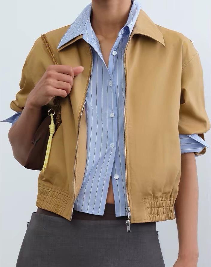 MIUMIU老錢風 假2件夾克外套