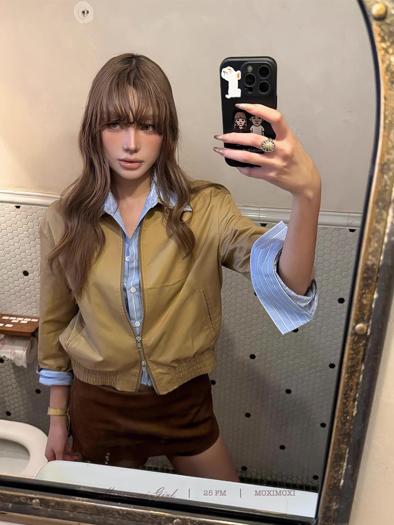 MIUMIU老錢風 假2件夾克外套