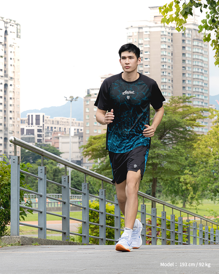 VOYAGE FlowCut Shorts / 啟航訓練五分短褲 深流藍