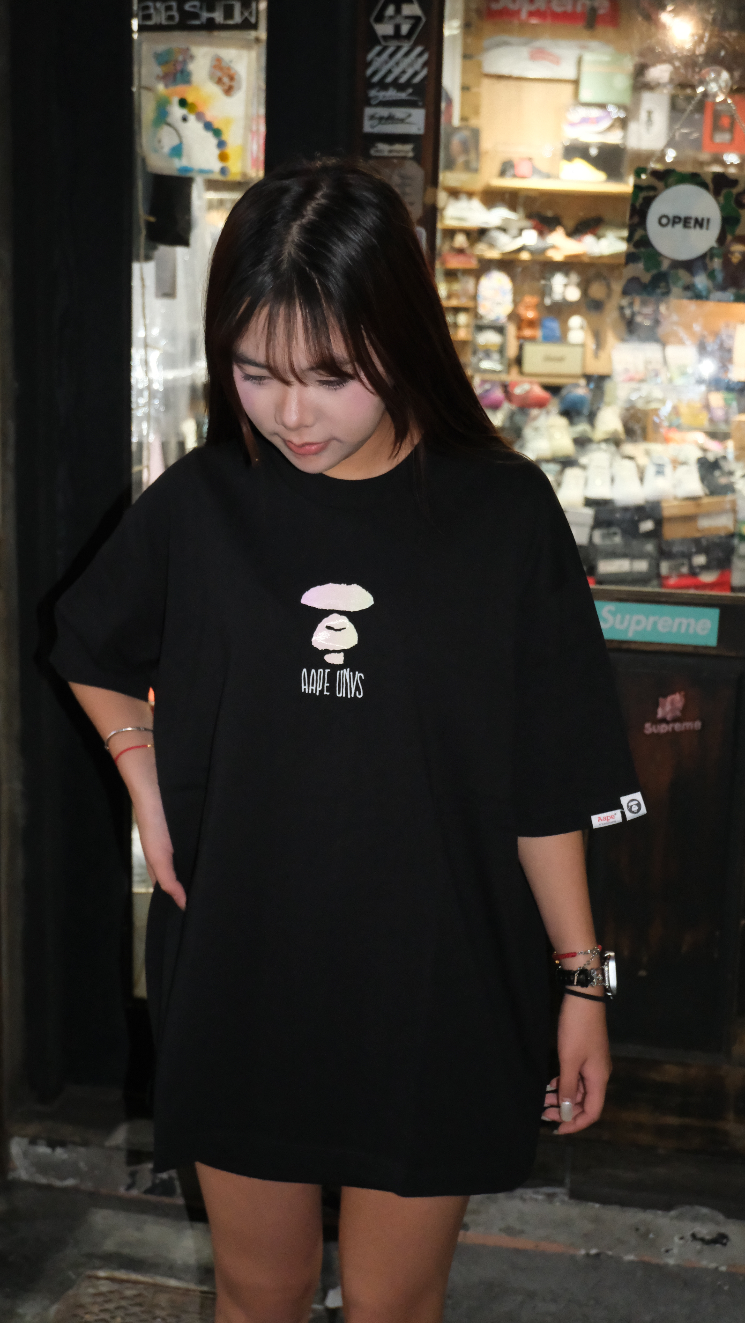 AAPE  漸變猿人字母短T AAPTEM1845XXQ 1845