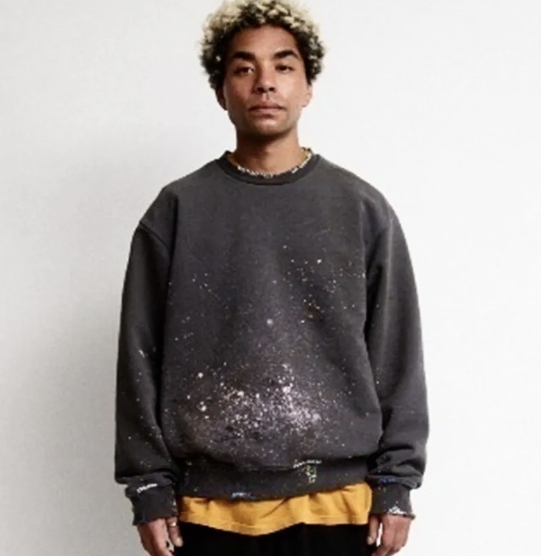 DIGAWEL 2026 A/W DISTRESSED SWEATSHIRT - CHARCOAL GRAY PRE ORDER ITEM (預訂中)