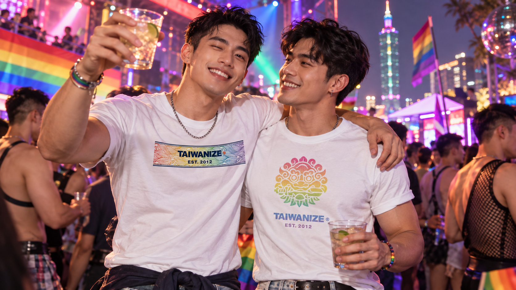 TAIWANIZE Pride outfit in Taipei